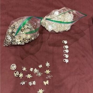 Lot of Assorted Silver Jewelry Charms